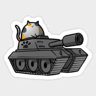 War Animals - White Cat Sticker